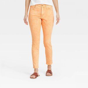 Universal Thread High Rise Skinny Strech Jeans Orange